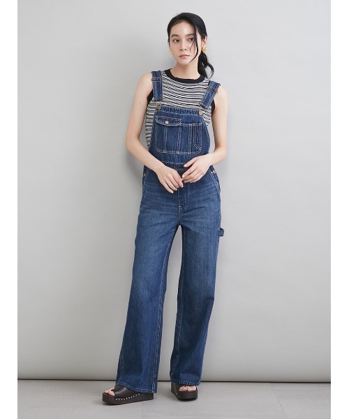 Mila Owen（ミラオーウェン）の「デニムオーバーオール（つなぎ/オールインワン・レディース・ブルー/ライトブルー/ベージュ・1/0）」の17枚目の写真