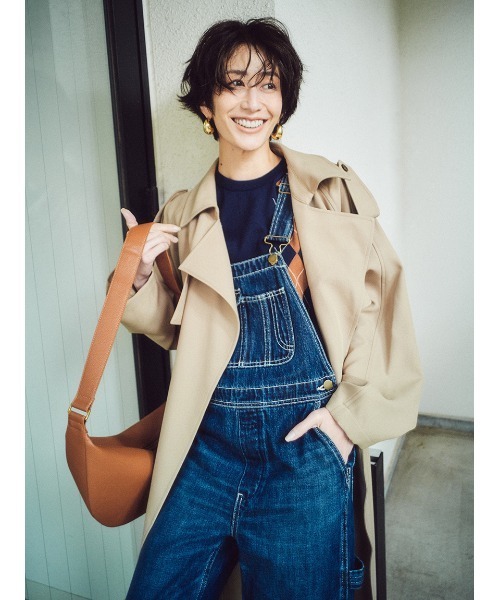 Mila Owen（ミラオーウェン）の「デニムオーバーオール（つなぎ/オールインワン・レディース・ブルー/ライトブルー/ベージュ・1/0）」の8枚目の写真