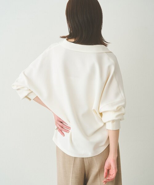 Whim Gazette(ウィムガゼット)の「スキッパージョーゼットブラウス(シャツ/ブラウス・レディース・ブラック/オフホワイト・FREE)」の6枚目の写真