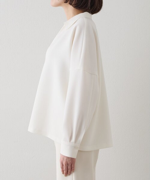 Whim Gazette(ウィムガゼット)の「スキッパージョーゼットブラウス(シャツ/ブラウス・レディース・ブラック/オフホワイト・FREE)」の15枚目の写真