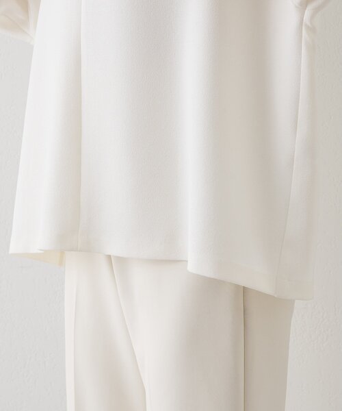 Whim Gazette(ウィムガゼット)の「スキッパージョーゼットブラウス(シャツ/ブラウス・レディース・ブラック/オフホワイト・FREE)」の12枚目の写真