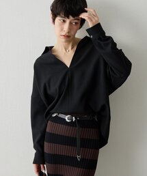 Whim Gazette（ウィムガゼット）の「スキッパージョーゼットブラウス（シャツ/ブラウス）」