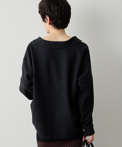 Whim Gazette(ウィムガゼット)の「スキッパージョーゼットブラウス(シャツ/ブラウス・レディース・ブラック/オフホワイト・FREE)」の21枚目の写真