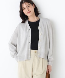◆【名品・ウォッシャブル】ペーパーヤーンVネックカーディガン