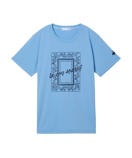 le coq sportif（ルコックスポルティフ）の「ルコックスポルティフ  サンスクリーンスムースニット半袖Tシャツ（Tシャツ/カットソー・レディース・ブルー/オフホワイト/ピンク/ネイビー・M/L/XL）」の15枚目の写真