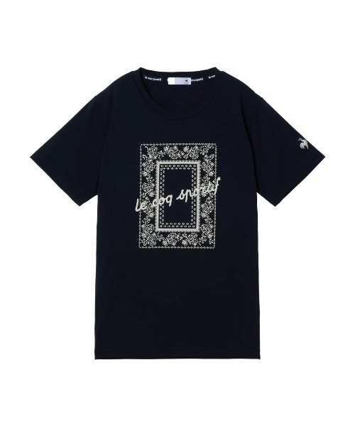 le coq sportif（ルコックスポルティフ）の「ルコックスポルティフ  サンスクリーンスムースニット半袖Tシャツ（Tシャツ/カットソー・レディース・ブルー/オフホワイト/ピンク/ネイビー・M/L/XL）」の13枚目の写真