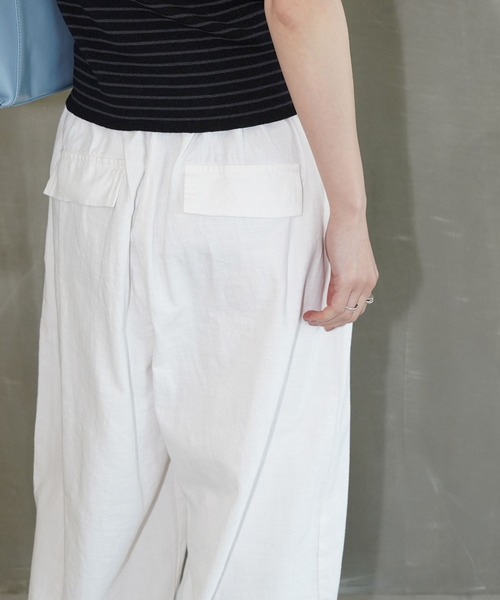 chuclla(チュクラ)の「センターシームボリュームパンツ chw26s157(その他パンツ・レディース・チャコールグレー/ホワイト/クリーム・FREE)」の9枚目の写真