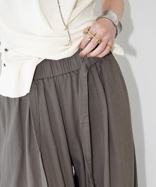 chuclla(チュクラ)の「センターシームボリュームパンツ chw26s157(その他パンツ・レディース・チャコールグレー/ホワイト/クリーム・FREE)」の14枚目の写真