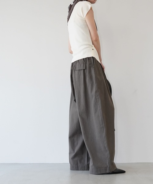 センターシームボリュームパンツ chw26s157-ファッション通販サイト