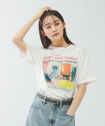 GLOBAL WORK | ヘビロッTEEプリント半袖/636798(Tシャツ/カットソー)