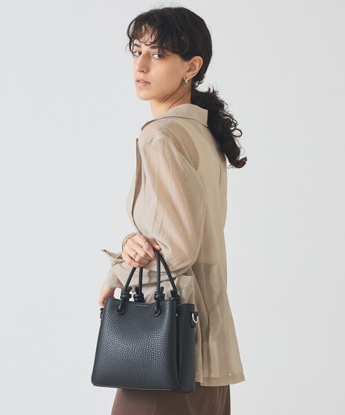 soeur バッグ ショルダーバッグ ブラック 黒 セール】○SOEUR/2WAYスクエアミニダブルショルダー（ショルダーバッグ