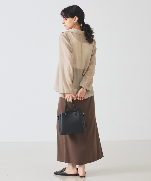 soeur(スール)の「●SOEUR/2WAYスクエアミニダブルショルダー(ショルダーバッグ・レディース・ブラック/アイボリー/ブルー/イエロー/ネイビー/ベージュ・フリー)」の22枚目の写真
