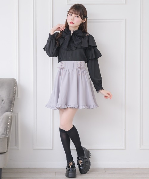 couture BY ROJITA(クチュールバイロジータ)の「ラッフルボリュームブラウス(シャツ/ブラウス・レディース・ホワイト/ブラック/ベージュ・FREE)」の9枚目の写真