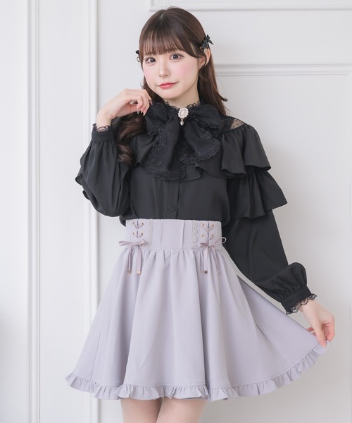 couture BY ROJITA(クチュールバイロジータ)の「ラッフルボリュームブラウス(シャツ/ブラウス・レディース・ホワイト/ブラック/ベージュ・FREE)」の12枚目の写真