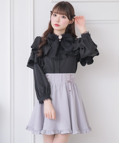 couture BY ROJITA(クチュールバイロジータ)の「ラッフルボリュームブラウス(シャツ/ブラウス・レディース・ホワイト/ブラック/ベージュ・FREE)」の13枚目の写真