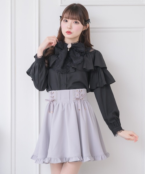 couture BY ROJITA(クチュールバイロジータ)の「ラッフルボリュームブラウス(シャツ/ブラウス・レディース・ホワイト/ブラック/ベージュ・FREE)」の14枚目の写真