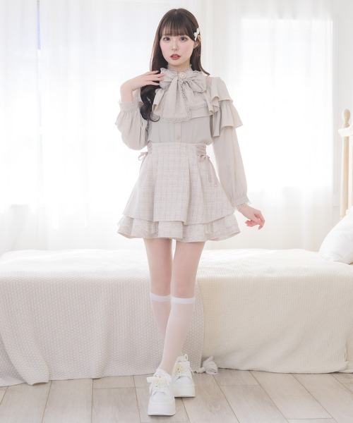 couture BY ROJITA(クチュールバイロジータ)の「ラッフルボリュームブラウス(シャツ/ブラウス・レディース・ホワイト/ブラック/ベージュ・FREE)」の19枚目の写真