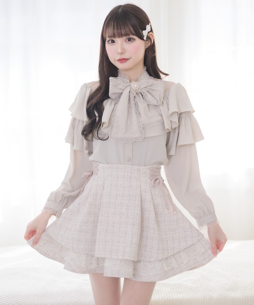 couture BY ROJITA(クチュールバイロジータ)の「ラッフルボリュームブラウス(シャツ/ブラウス・レディース・ホワイト/ブラック/ベージュ・FREE)」の20枚目の写真