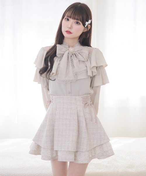 couture BY ROJITA(クチュールバイロジータ)の「ラッフルボリュームブラウス(シャツ/ブラウス・レディース・ホワイト/ブラック/ベージュ・FREE)」の22枚目の写真