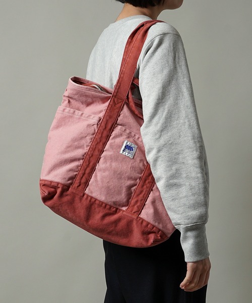 MADDEN（メデン）の「【MADDEN】12oz キャンバス グロサリートートバッグ MDPM-05（トートバッグ・メンズ・ブラック×グレー/サックスブルー/ピンク/キナリ・ONE SIZE）」の7枚目の写真