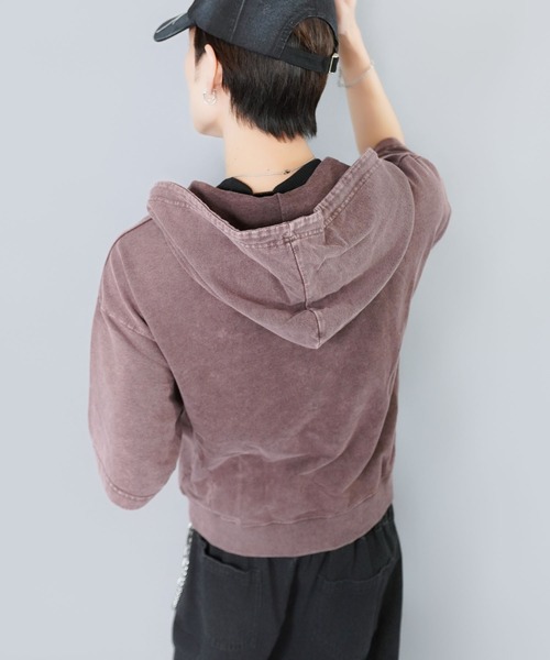 SPINNS（スピンズ）の「短丈半袖ダブルジップパーカー/トライバル刺繍/スノーウォッシュ加工（パーカー・メンズ・ブラック/ブラック系その他/ブラウン系その他/グリーン系その他・ONESIZE）」の13枚目の写真