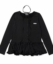 DAYDAY（デイデイ）の「タグフリルドットボトムトップス（Tシャツ/カットソー）」