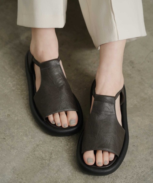 セール】☆履き口仕様リニューアル!!☆アンクルストラップサンダル