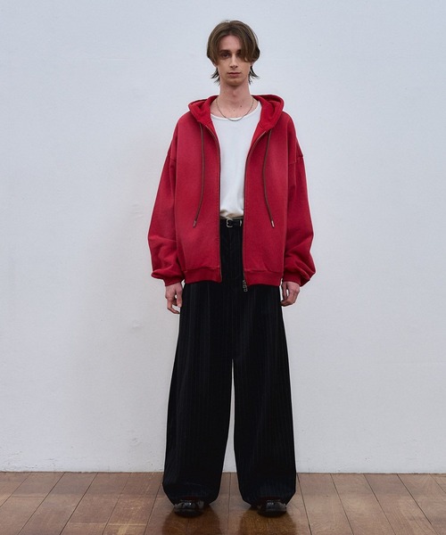 ajouter flow（アジューテフロー）の「【ajouter flow】wide stripe slacks（スラックス・メンズ・グレー/ブラック・LARGE/MEDIUM）」の8枚目の写真