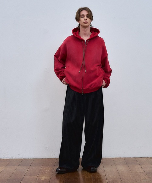 ajouter flow（アジューテフロー）の「【ajouter flow】wide stripe slacks（スラックス・メンズ・グレー/ブラック・LARGE/MEDIUM）」の9枚目の写真