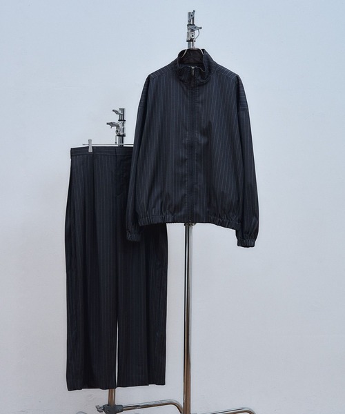 ajouter flow（アジューテフロー）の「【ajouter flow】wide stripe slacks（スラックス・メンズ・グレー/ブラック・LARGE/MEDIUM）」の13枚目の写真