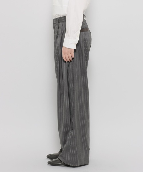 ajouter flow（アジューテフロー）の「【ajouter flow】wide stripe slacks（スラックス・メンズ・グレー/ブラック・LARGE/MEDIUM）」の16枚目の写真