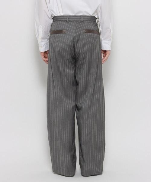 ajouter flow（アジューテフロー）の「【ajouter flow】wide stripe slacks（スラックス・メンズ・グレー/ブラック・LARGE/MEDIUM）」の17枚目の写真