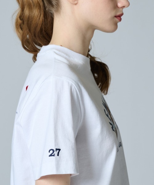 DOUBLE STANDARD CLOTHING(ダブルスタンダードクロージング)の「【別注】Champion×DSC / NY Bear Print T-Shirt(Tシャツ/カットソー・レディース・サックスブルー/オフホワイト/ネイビー・FREE)」の8枚目の写真