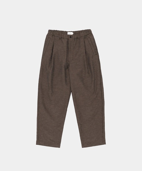 STILL BY HAND(スティルバイハンド)の「【STILL BY HAND】PT06261 / Mixed colour 1 pleat pants(スラックス・メンズ・ブラック/ブラウン/グレー・46/48)」の1枚目の写真