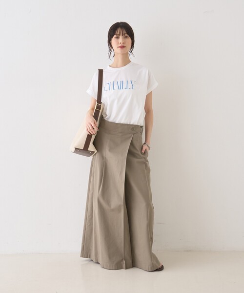 Rouge vif Anna（ルージュヴィフアンナ）の「タックグルカベルトマキシスカート（スカート・レディース・セージグリーン/ホワイト・36/38）」の15枚目の写真