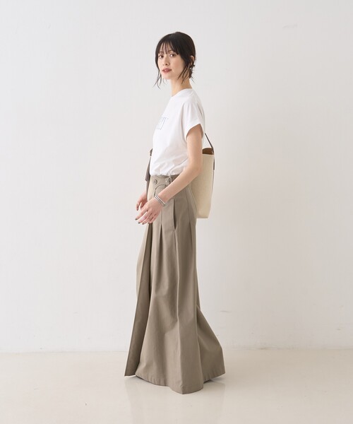 Rouge vif Anna（ルージュヴィフアンナ）の「タックグルカベルトマキシスカート（スカート・レディース・セージグリーン/ホワイト・36/38）」の17枚目の写真