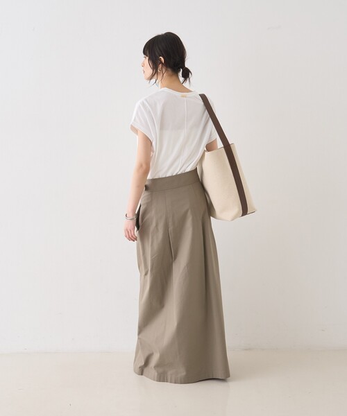 Rouge vif Anna（ルージュヴィフアンナ）の「タックグルカベルトマキシスカート（スカート・レディース・セージグリーン/ホワイト・36/38）」の18枚目の写真