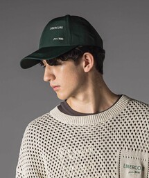 LIBERCORE par BEBE（リベルコアパルベベ）の「ロゴ刺しゅうタフタキャップ大人親子お揃い(56~59cm)（キャップ）」