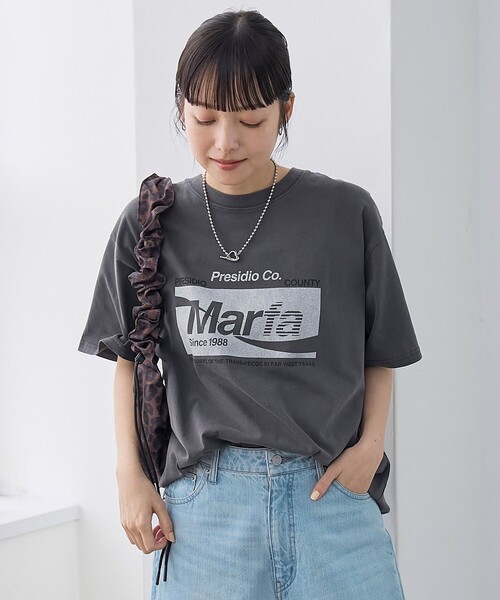 coen(コーエン)の「スポーティーロゴアソートプリントTシャツ(Tシャツ/カットソー・レディース・オフホワイト/ナチュラル/ライトブルー/ダークグレー・M/L)」の13枚目の写真