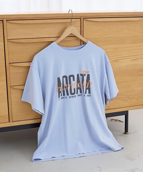 coen(コーエン)の「スポーティーロゴアソートプリントTシャツ(Tシャツ/カットソー・レディース・オフホワイト/ナチュラル/ライトブルー/ダークグレー・M/L)」の21枚目の写真