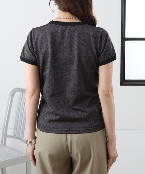 COLONY 2139(コロニートゥーワンスリーナイン)の「ラメリンガーTシャツ(Tシャツ/カットソー・レディース・ホワイト/グレー/ブラック・FREE)」の16枚目の写真
