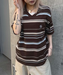 sedacle（セダクル）の「マルチボーダーサマーニット（ニット/セーター）」