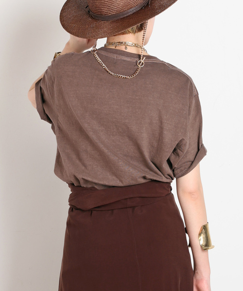 GOOD ROCK SPEED(グッドロックスピード)の「【GOOD ROCK SPEED】BISBEE'S biker Tsh(Tシャツ/カットソー・レディース・ブラウン・FREE)」の3枚目の写真