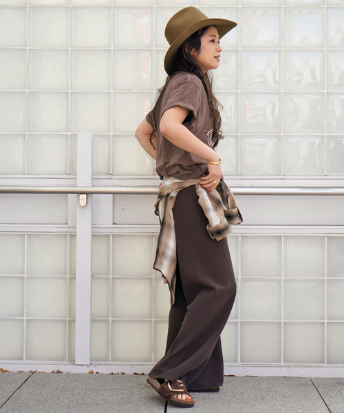 GOOD ROCK SPEED(グッドロックスピード)の「【GOOD ROCK SPEED】BISBEE'S biker Tsh(Tシャツ/カットソー・レディース・ブラウン・FREE)」の8枚目の写真