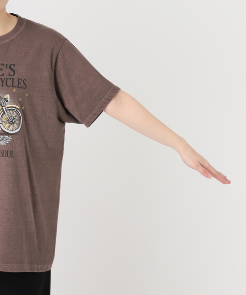 GOOD ROCK SPEED(グッドロックスピード)の「【GOOD ROCK SPEED】BISBEE'S biker Tsh(Tシャツ/カットソー・レディース・ブラウン・FREE)」の13枚目の写真