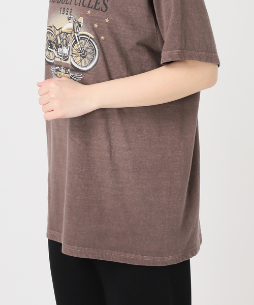 GOOD ROCK SPEED(グッドロックスピード)の「【GOOD ROCK SPEED】BISBEE'S biker Tsh(Tシャツ/カットソー・レディース・ブラウン・FREE)」の14枚目の写真