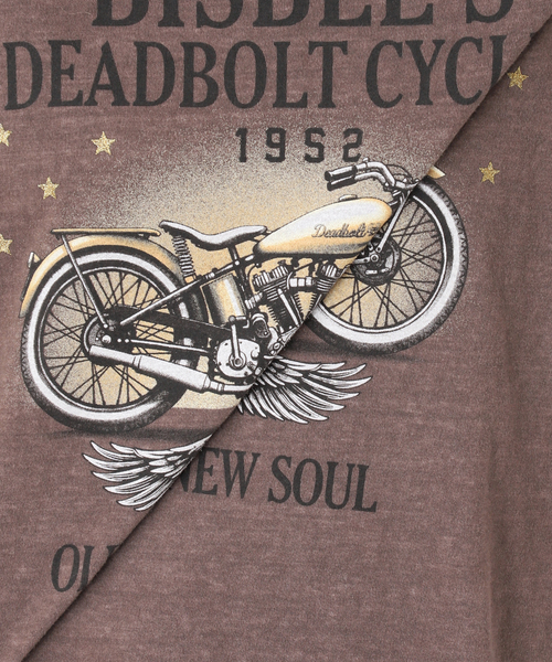 GOOD ROCK SPEED(グッドロックスピード)の「【GOOD ROCK SPEED】BISBEE'S biker Tsh(Tシャツ/カットソー・レディース・ブラウン・FREE)」の5枚目の写真