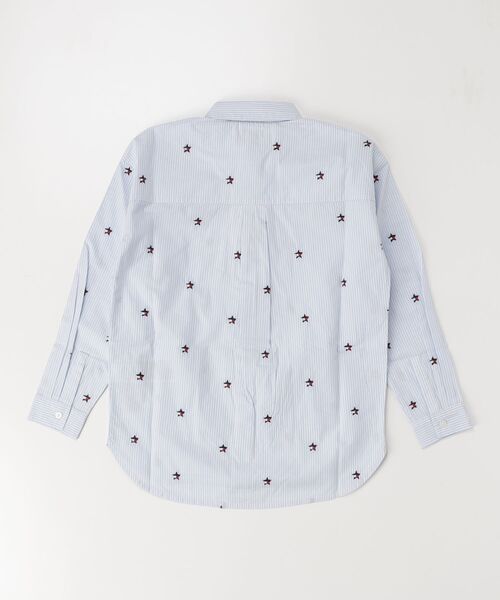 TOMMY HILFIGER(トミーヒルフィガー)の「GIRLS ストライプスターロングスリーブシャツ(シャツ/ブラウス・キッズ・ライトブルー・140cm/150cm/160cm/130cm)」の2枚目の写真