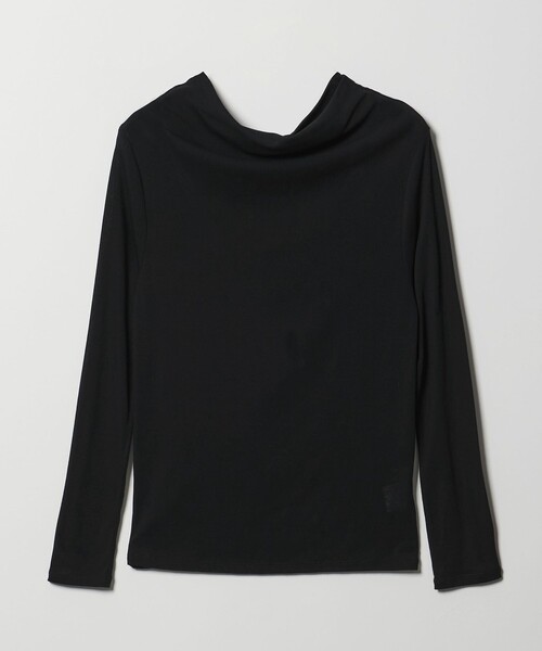 conte(コンテ)の「<conte>シアー ロングスリーブTシャツ(Tシャツ/カットソー・レディース・ホワイト/ブラック・FREE)」の2枚目の写真