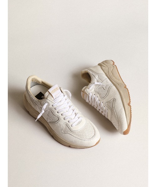GOLDEN GOOSE(ゴールデングース)の「レディース Running Sole メッシュ&ホワイトナッパレザー(スニーカー・レディース・ホワイト系その他・35/37/39/40)」の1枚目の写真